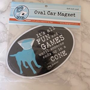 Funny Dog Car Magnet- Dog is Good